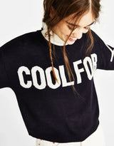 Hoodie with slogan