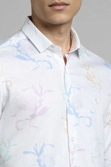Printed Cotton Slim Fit Men's Casual Wear Shirt